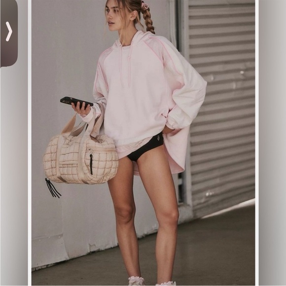 Free people racing stripes hoodie size medium oversized  NWT READ DESCRIPTION - Picture 2 of 10